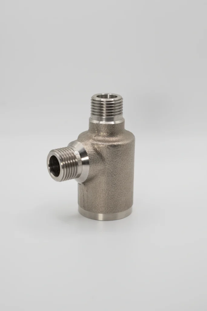 Precise hole machining in CNC machining shown in a mechanical component.